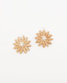Pendientes flor ocre