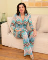 Pantalón Diana turquesa
