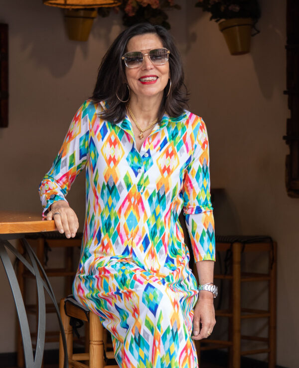Vestido camisero étnico