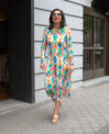 Vestido camisero étnico
