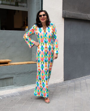 Vestido Olivia étnico