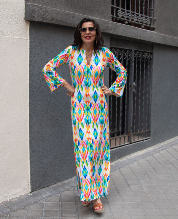 Vestido Olivia étnico