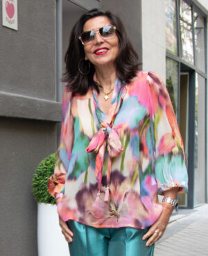 Blusa lazada multicolor