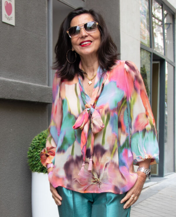 Blusa lazada multicolor