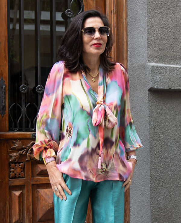 Blusa lazada multicolor