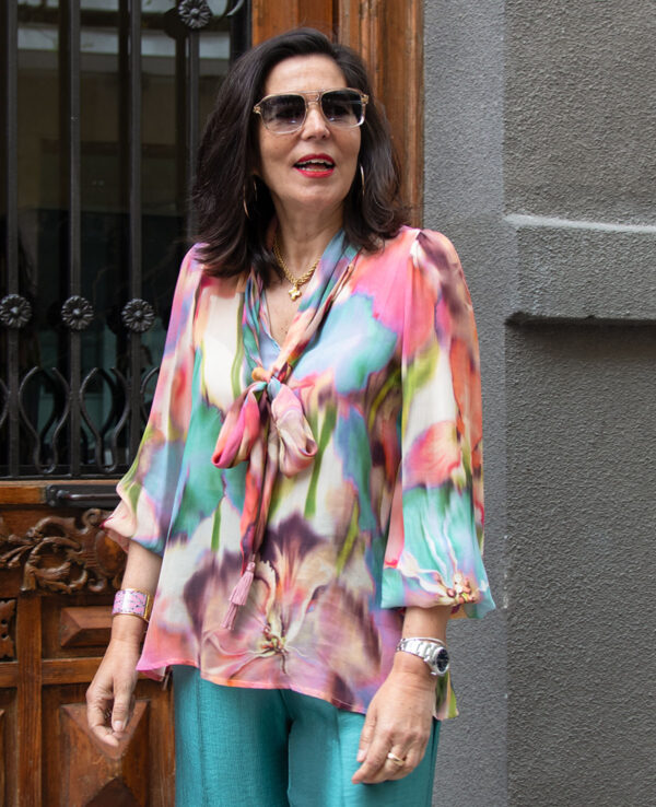 Blusa lazada multicolor