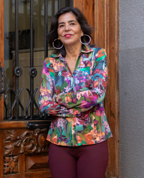 Camisa flores multicolor