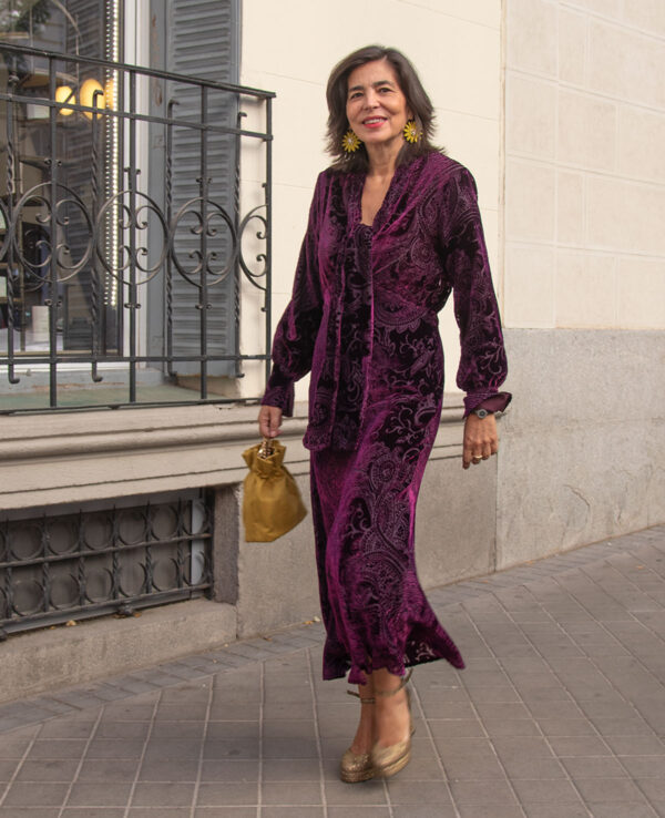 Vestido Vega púrpura