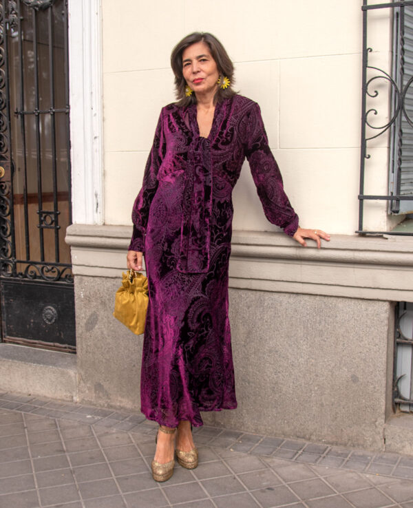 Vestido Vega púrpura