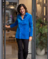 Camisa terciopelo azul