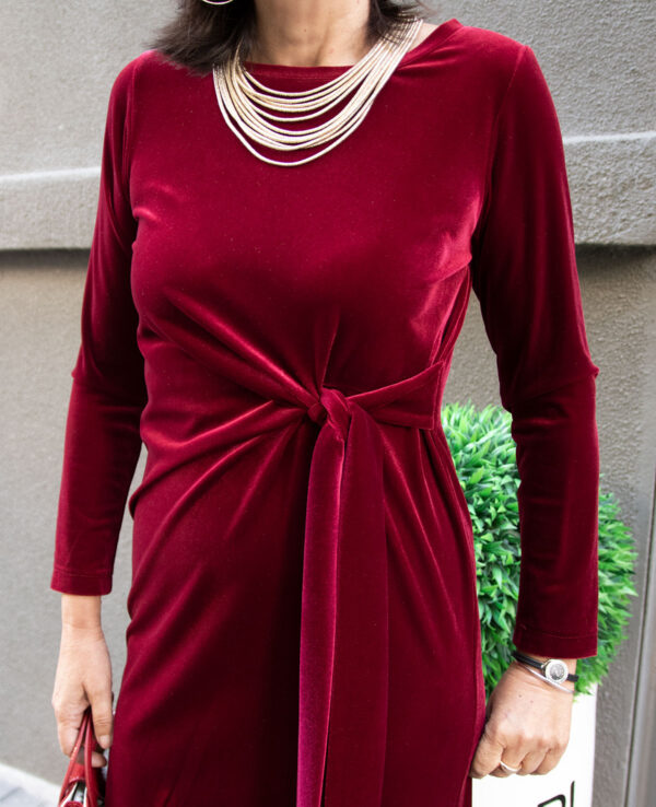 Vestido Viviana granate