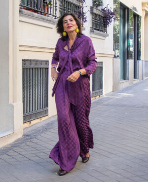 Isabel pantalón palazzo púrpura