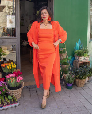 Vestido Gina naranja
