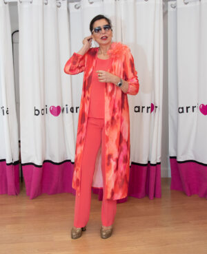 Conjunto tres piezas coral