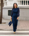 Vestido Nara azul noche
