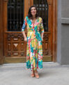 Vestido camisero multicolor