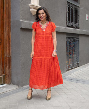Vestido Maia naranja