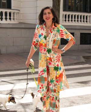 Nerea vestido-guardapolvos crudo