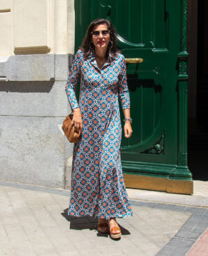 Vestido Alba  azul
