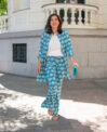 Diana pantalón estampado azul