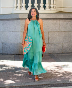 Vestido Gisela verde agua