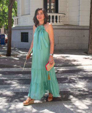Vestido Gisela verde agua