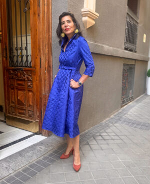 Vestido camisero Telma azul