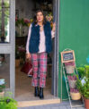 Pantalón cuadros rosa