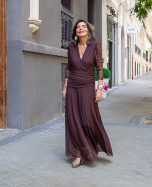Vestido Briana marrón