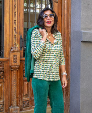 Camisa elástica verde
