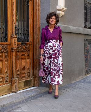 Vestido Gina berenjena