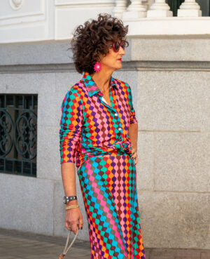 Onda multicolor camisa
