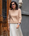 Jersey punto espiga camel