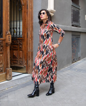 Vestido Mati hojas