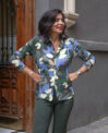 Camisa hojas verde
